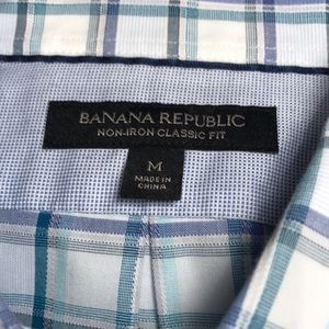 Banana Republic Non-Iron Classic Fit Plaid Shirt